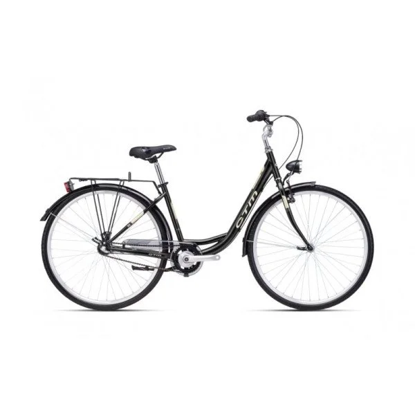 CTM Rita 1.0 28" - 2025 - matt black - light gold Moteriškas miesto dviratis