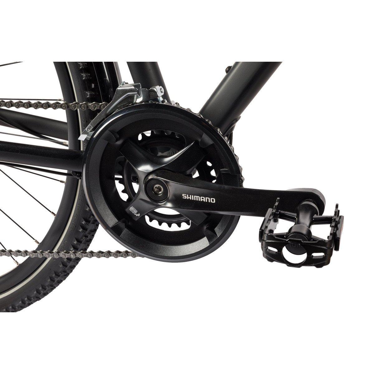 Unibike Flash EQ LDS 2025 black hibridinis dviratis Unibike Flash EQ LDS 2025 black hibridinis dviratis