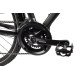 Unibike Flash EQ LDS 2025 black hibridinis dviratis Unibike Flash EQ LDS 2025 black hibridinis dviratis