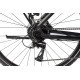 Unibike Flash EQ LDS 2025 black hibridinis dviratis Unibike Flash EQ LDS 2025 black hibridinis dviratis