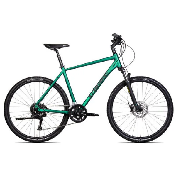 Unibike Crossfire GTS 2025 green hibridinis dviratis