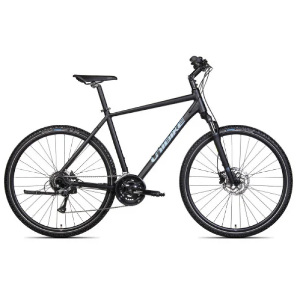 Unibike Flash GTS 2025 black hibridinis dviratis