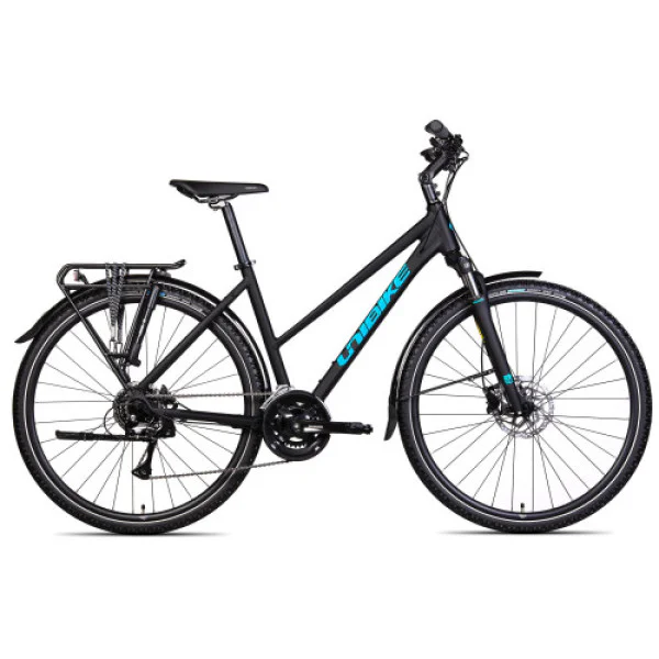 Unibike Flash LDS 2025 black hibridinis dviratis