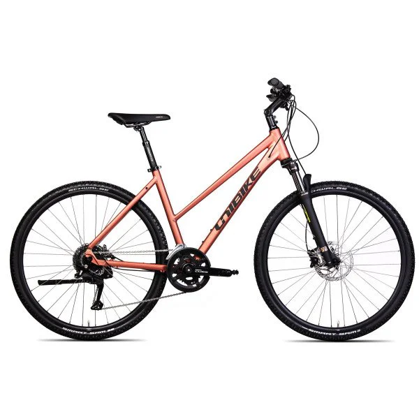 Unibike Crossfire LDS 2025 coral dviratis