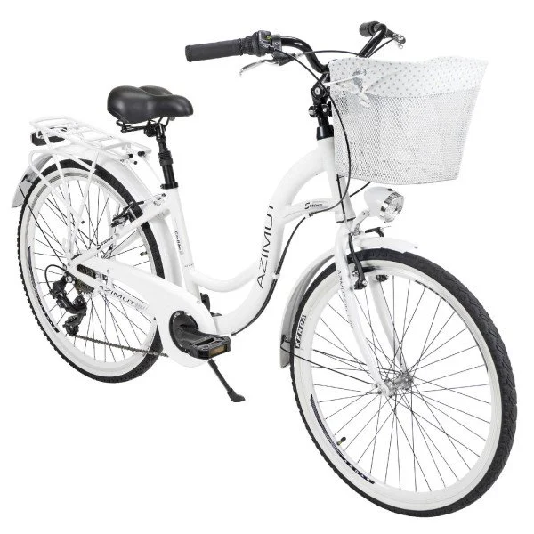 AZIMUT Sarema 26" ALU TX-7 2025 white dviratis