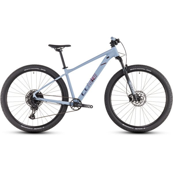 Cube Attention SLX 27.5 pidgeonblue'n'rubyred 2025 kalnų dviratis
