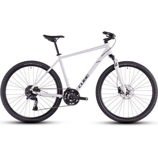 Cube Nature Pro cotton'n'grey 2025 hibridinis dviratis