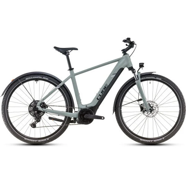 Cube Nuride Hybrid Performance 625 Allroad swampgrey'n'black 2025 elektrinis turistinis dviratis