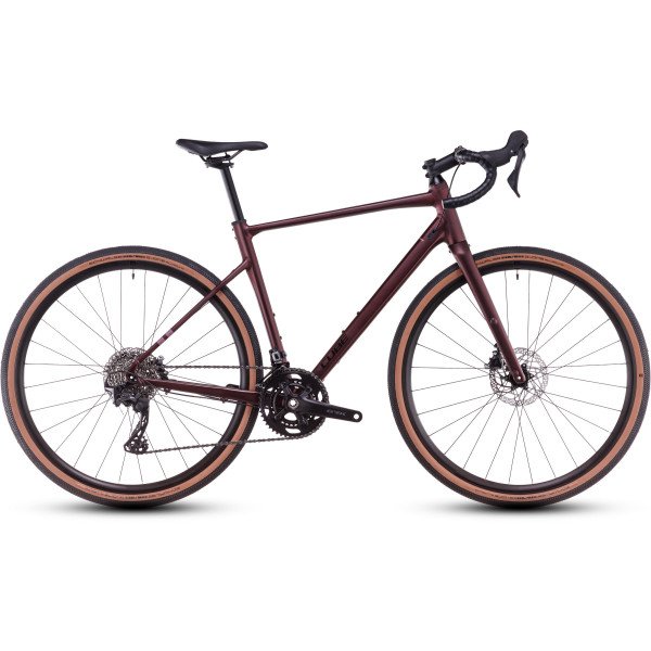 Cube Nuroad Race rubyred'n'gloss 2025 gravel dviratis