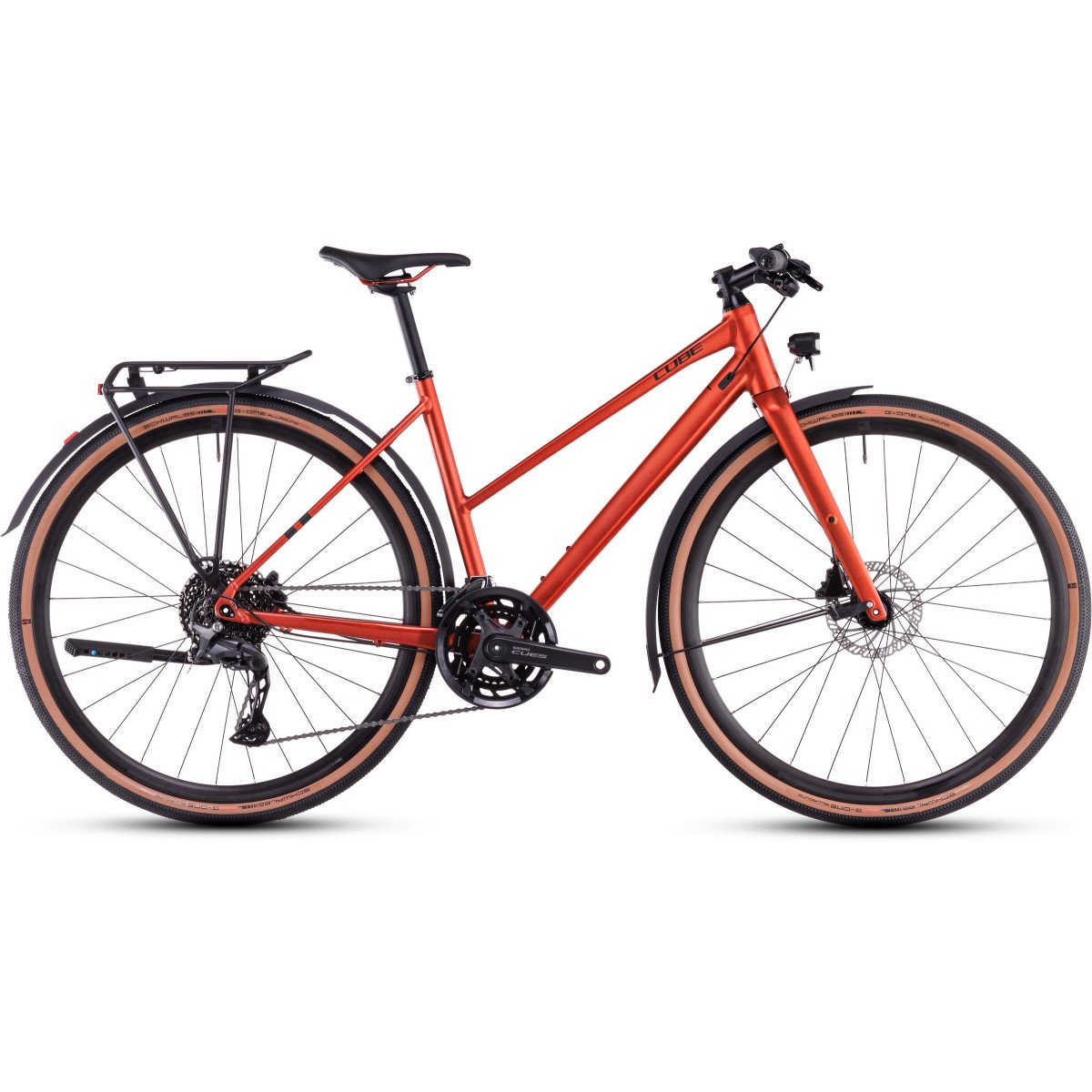 Cube Nulane Pro FE Trapeze fireorange'n'black 2025 dviratis Cube Nulane Pro FE Trapeze fireorange'n'black 2025 dviratis