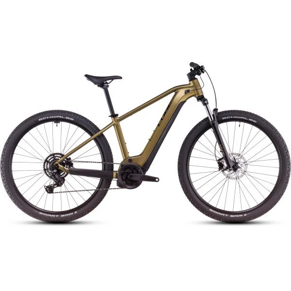 Cube Reaction Hybrid Performance 625 29 goldenlime'n'black 2025 elektrinis kalnų dviratis