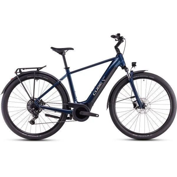 Cube Touring Hybrid ONE 500 deepsea'n'chrome 2025 elektrinis turistinis dviratis