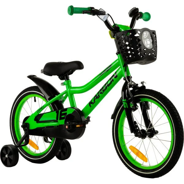 Karbon Comet 16 green neon dviratis