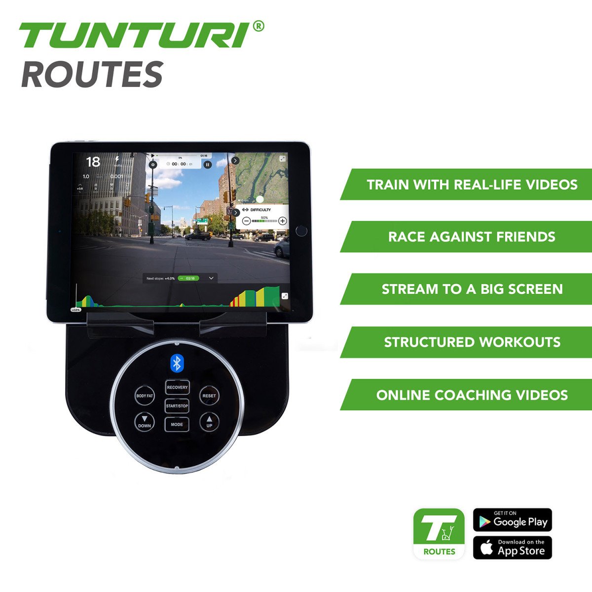 TUNTURI FitCycle 50i dviratis treniruoklis