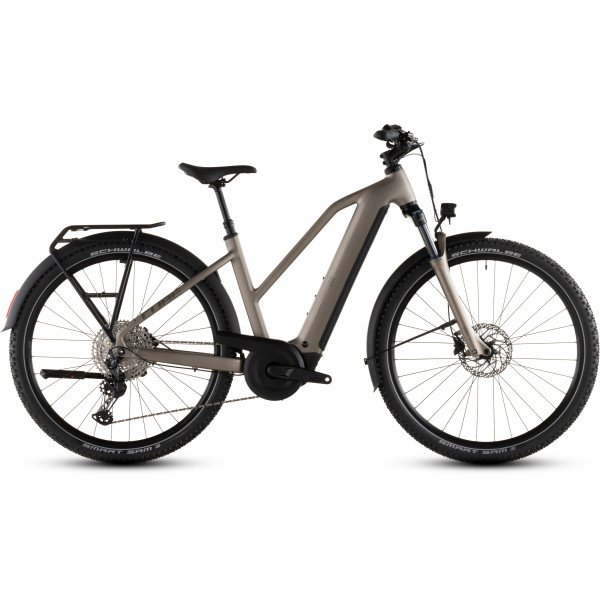 Cube Nuride Hybrid Pro 800 Trapeze flashstone'n'chrome 2026 elektrinis dviratis