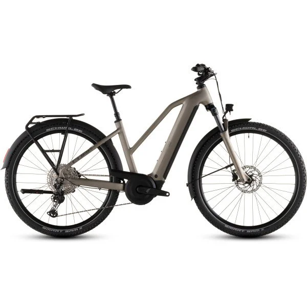 Cube Nuride Hybrid Pro 800 Trapeze flashstone'n'chrome 2026 elektrinis dviratis