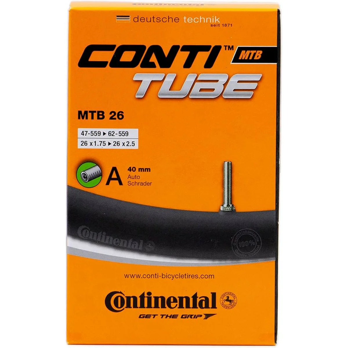 Kamera Continental 26 x 1.75/2.50 Schrader 40mm