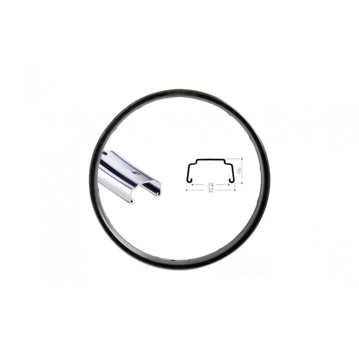 Shining 7X NUT 28" Priekinis ratas