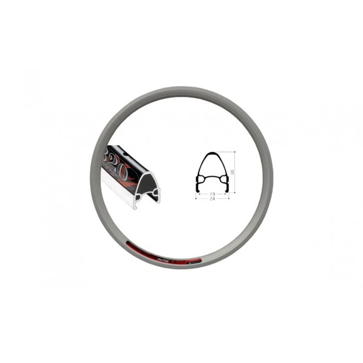 Shining A-320 Nut 24" Priekinis ratas