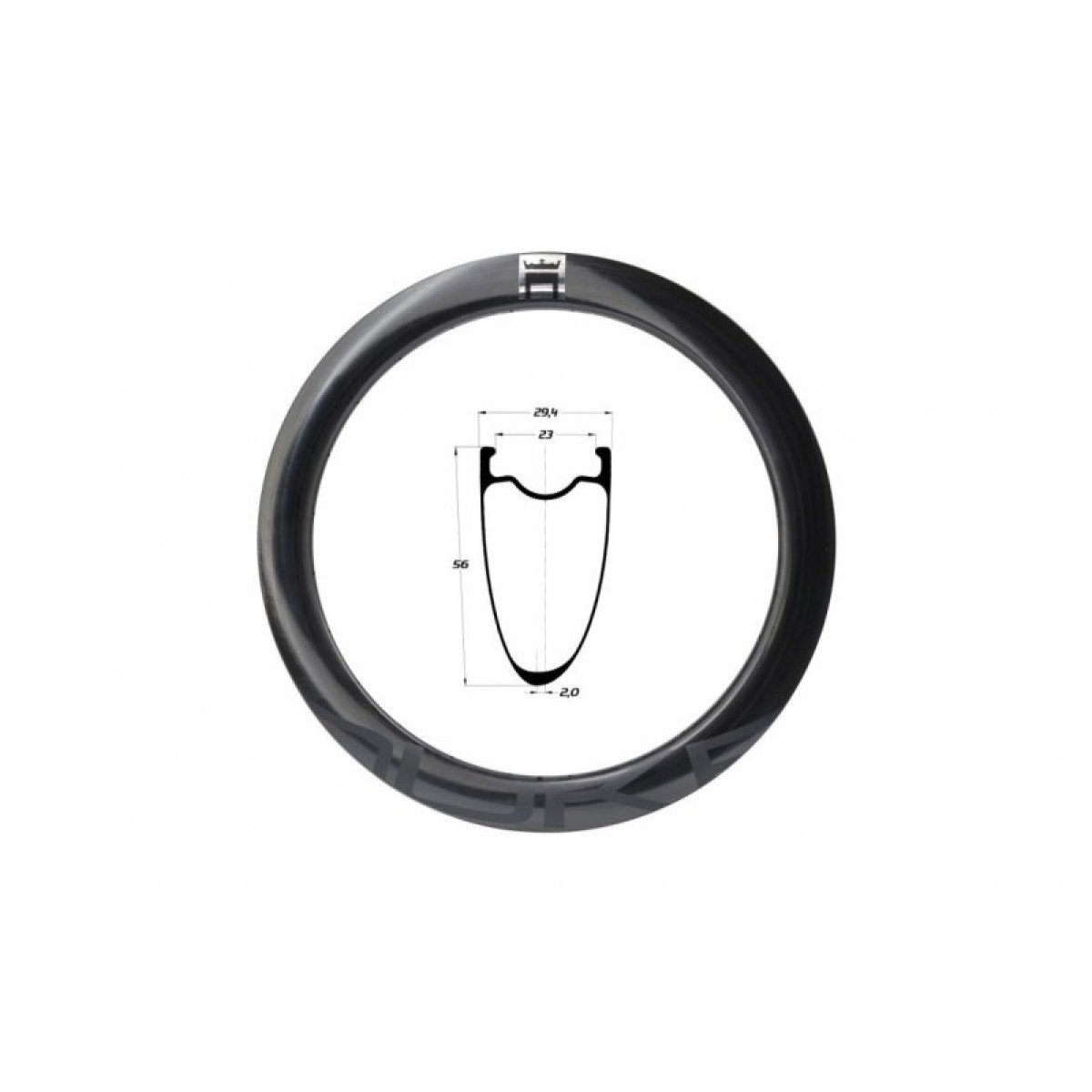 Duke 700C Baccara X 56 SLR2 Disc Brake Ratlankis | 24H / anglies pluoštas