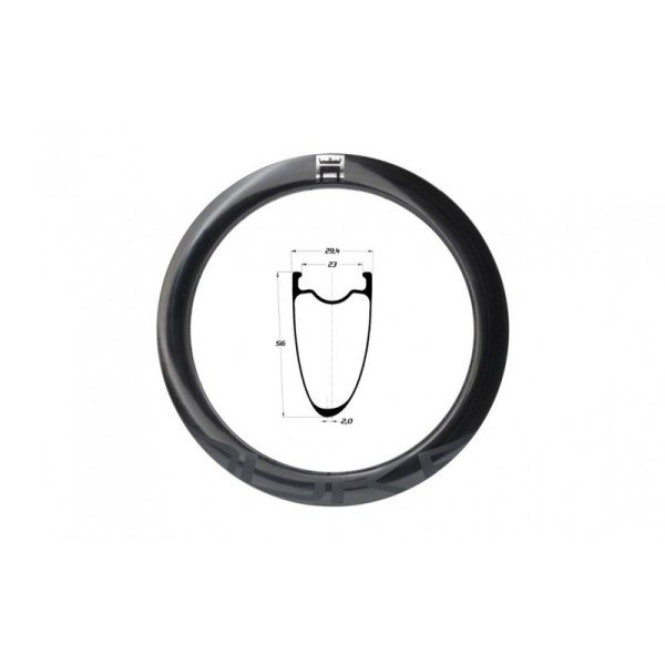 Duke 700C Baccara X 56 SLR2 Disc Brake Ratlankis | 24H / anglies pluoštas