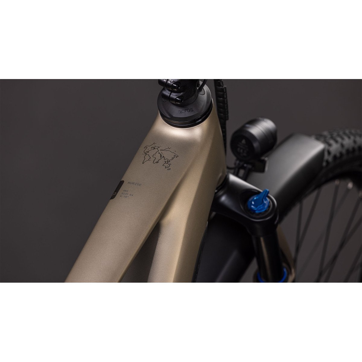 Cube Nuride Hybrid Pro 800 flashstone'n'chrome 2026 elektrinis dviratis