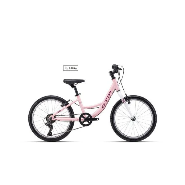 CTM Ellie 20" 2026 Matt Light Pink vaikiškas dviratis