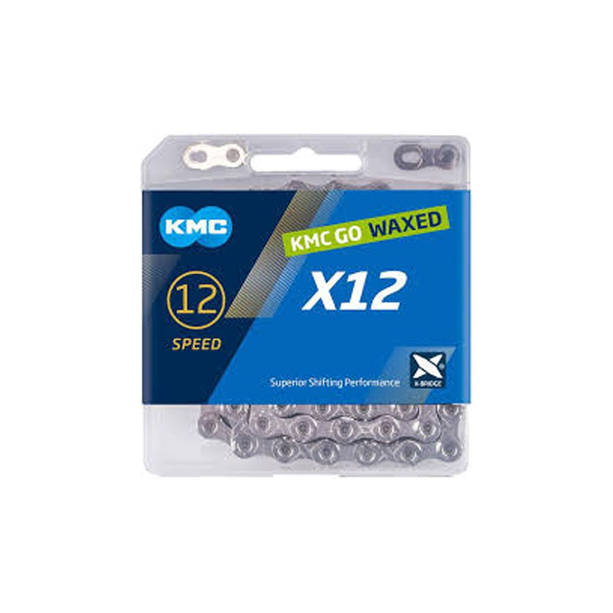 KMC X12 Silver Waxed 126L grandinė | 12 pavarų