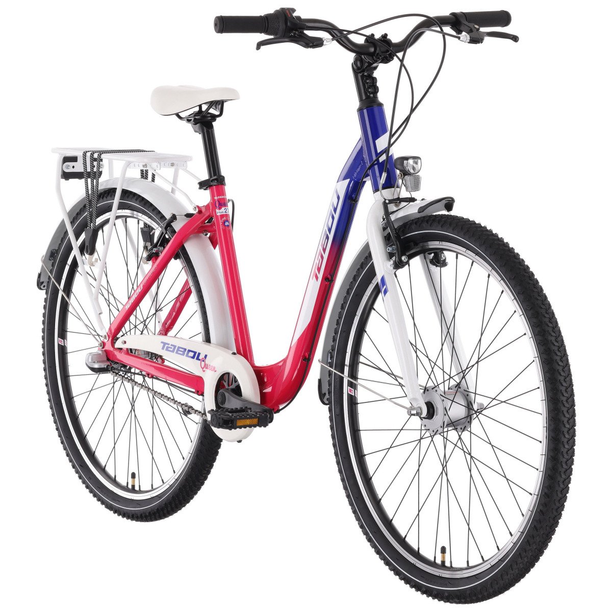 Tabou Queen 27.5 Plus pink-white dviratis