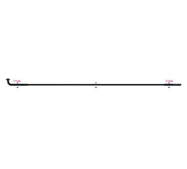 Stipinas 2.3 x 130mm Sapim Leader J-Bend