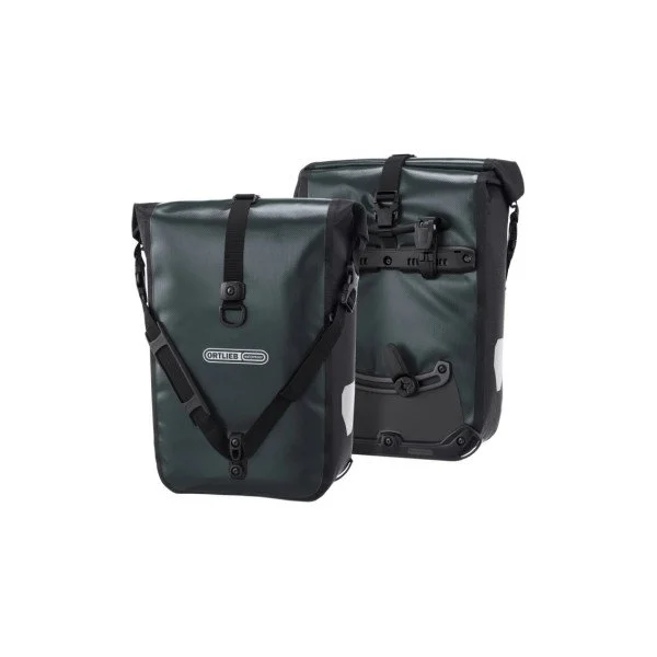 Ortlieb Sport-Roller Asphalt - Black krepšių komplektas ant bagažinės | 14.5L