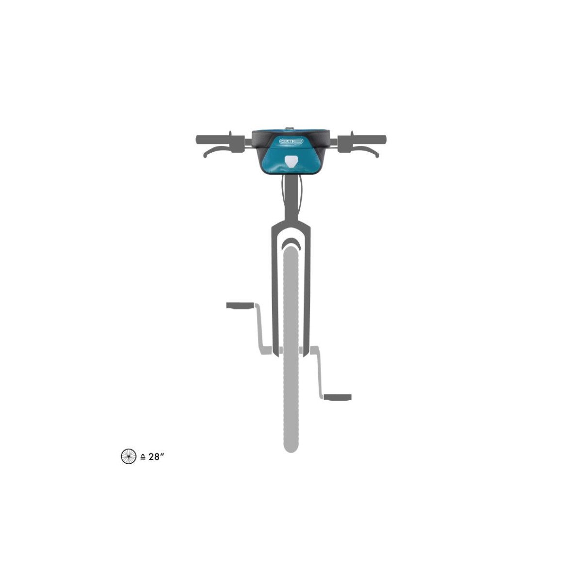 Ortlieb Ultimate Petrol - Black krepšys prie vairo | 5L