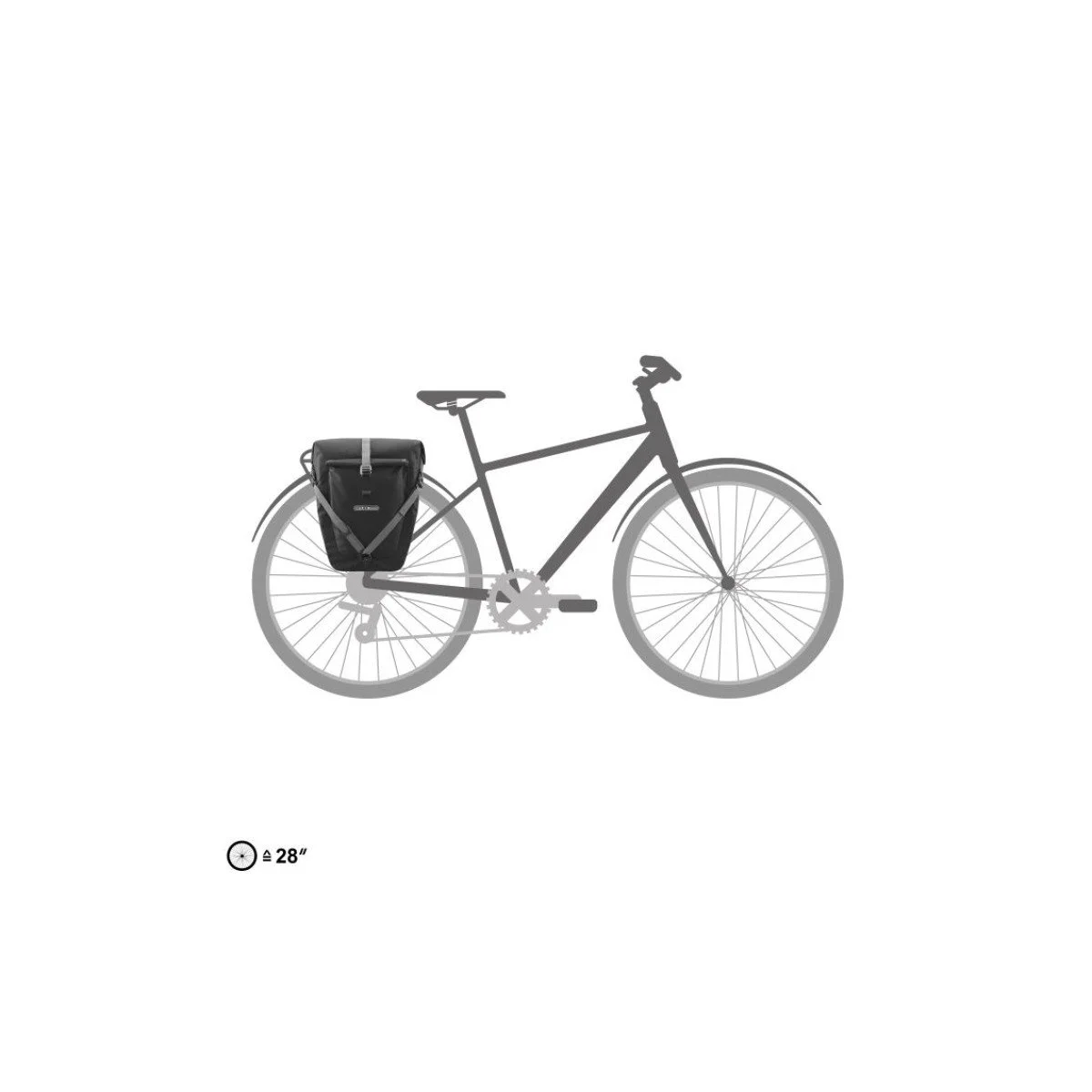 Ortlieb Back-Roller Plus Black krepšys ant bagažinės | 23L