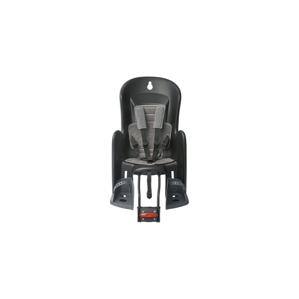 Polisport Bilby Maxi FF vaikiška kėdutė dviračiui | ant rėmo / juoda-pilka