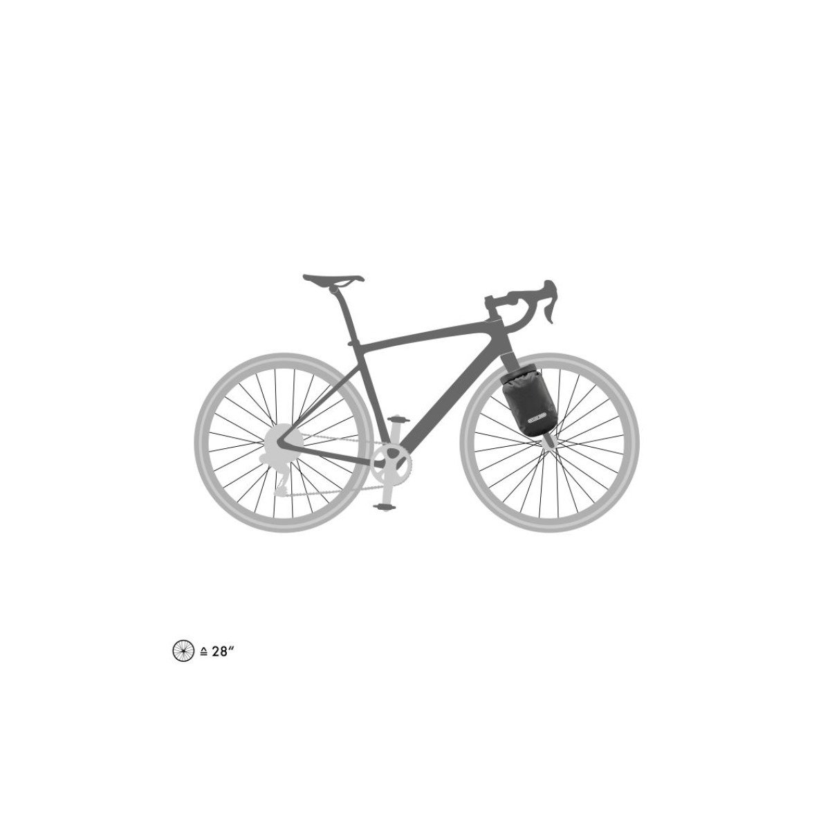 Ortlieb Fork-Pack Black Matt krepšys ant šakės | 4.1L