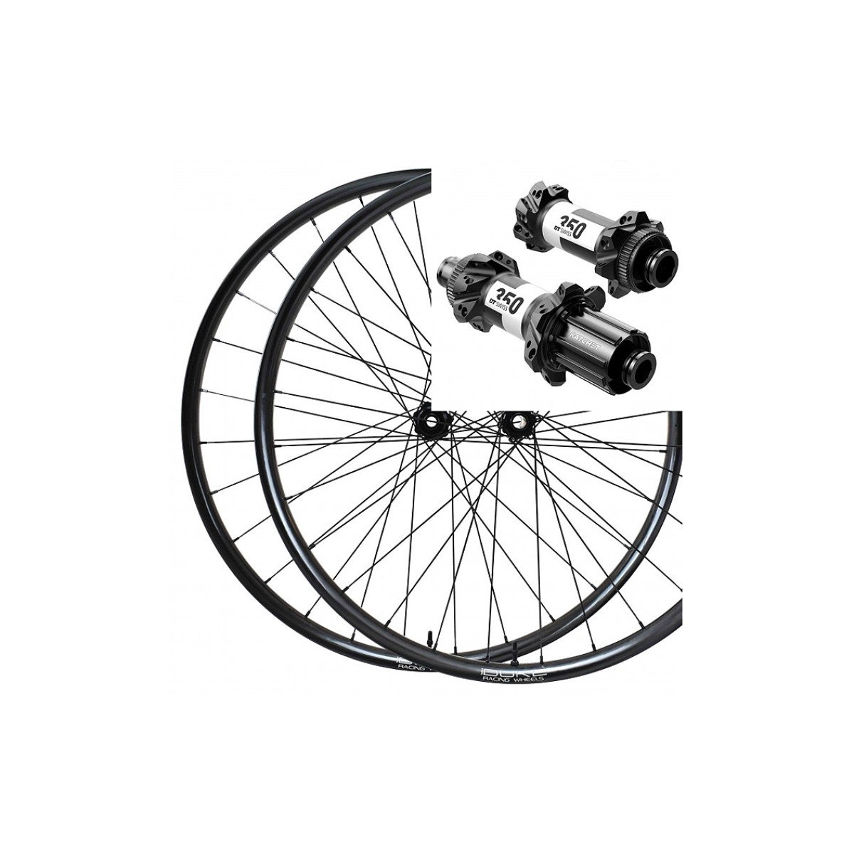 Duke Lucky Jack SLS4 6ters 30mm/ DT 350 SP Shimano Micro Spline Boost Ratų komplektas 29