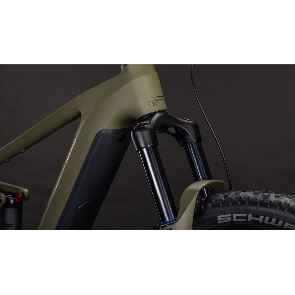 Cube Stereo Hybrid ONE44 Pro 800 29 dustyolive'n'gold 2026 elektrinis dviratis