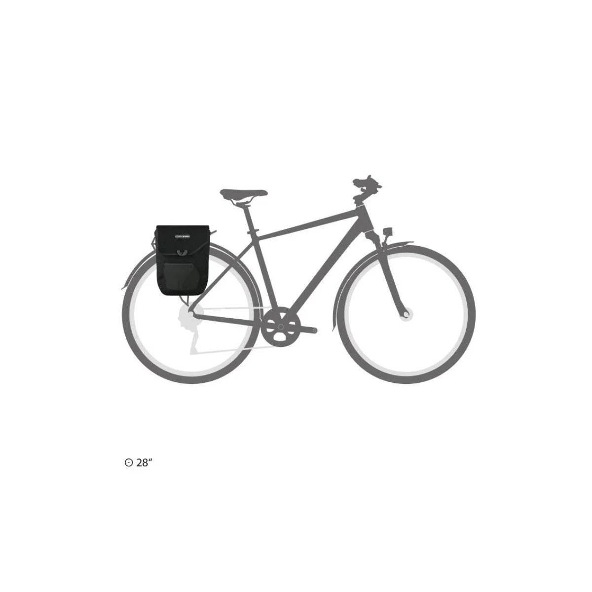 Ortlieb Pedal-Mate Black krepšys ant bagažinės | 16L