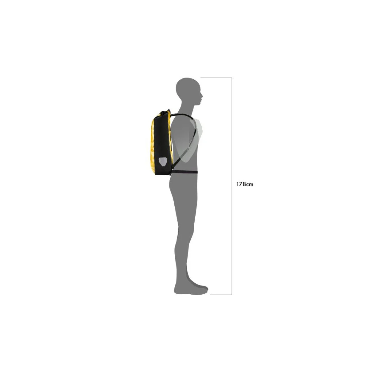 Ortlieb Messenger-Bag Sun Yellow - Black krepšys | 39L