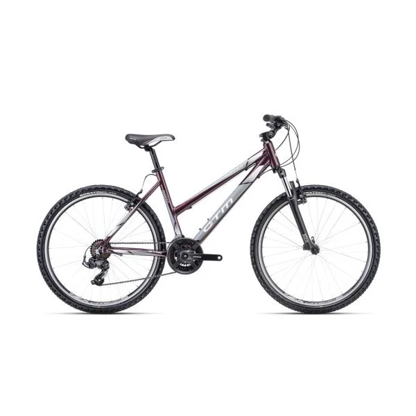 CTM Suzzy 1.0 26" - 2024 - dark pink pearl-gray Moteriškas kalnų MTB dviratis