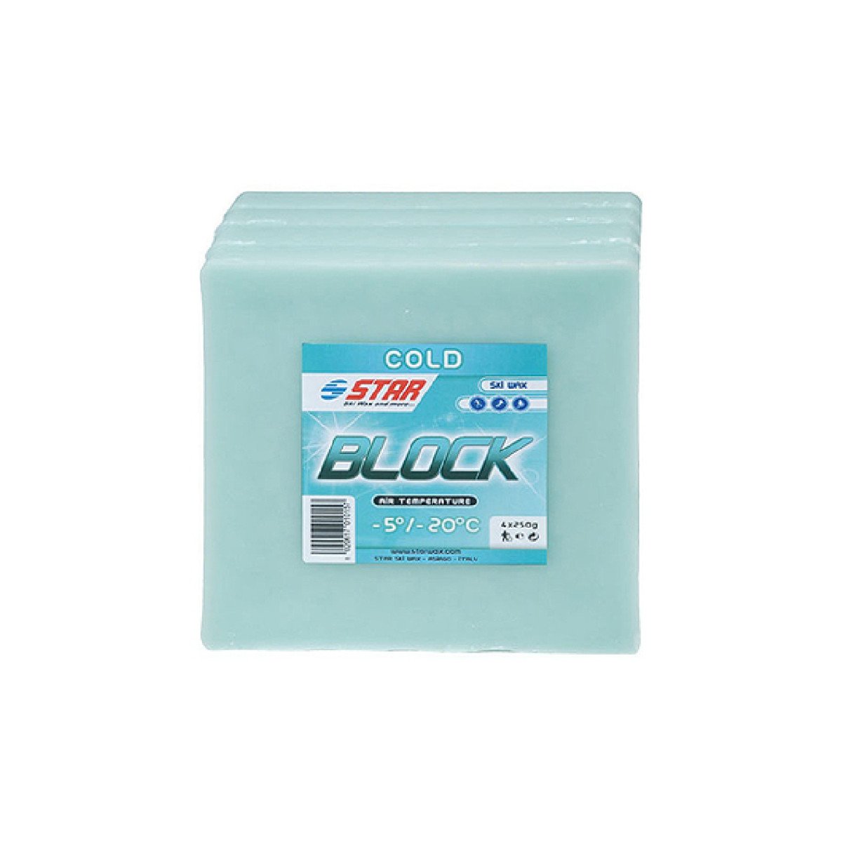 Vaškas kalnų slidėms Star Ski Wax Block minus Vaškas kalnų slidėms Star Ski Wax Block minus