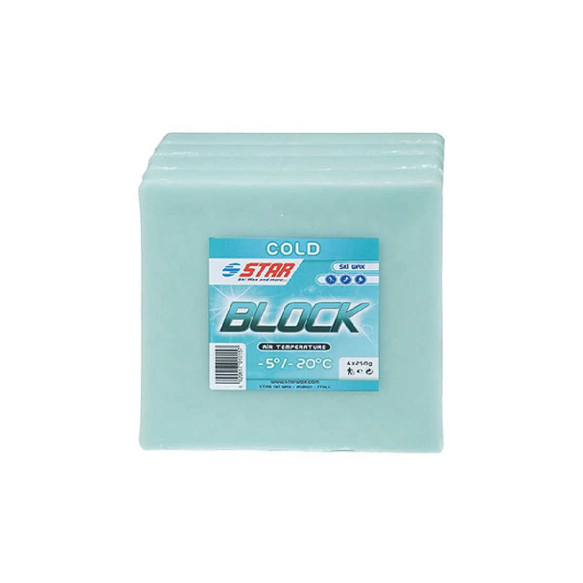 Vaškas kalnų slidėms Star Ski Wax Block minus Vaškas kalnų slidėms Star Ski Wax Block minus
