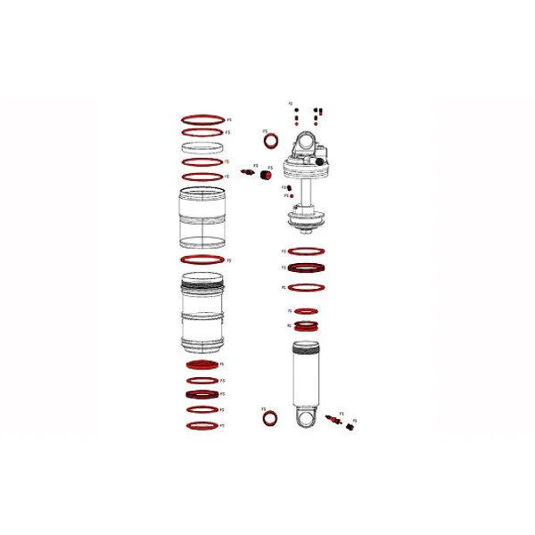 Amortizatoriaus remonto komplektas RockShox Full