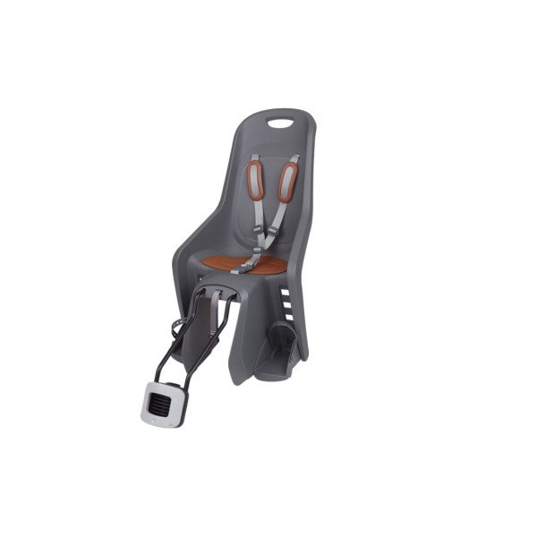 Polisport Bubbly Maxi Plus FF 29" vaikiška kėdutė dviračiui | ant rėmo / anglies pilka-ruda