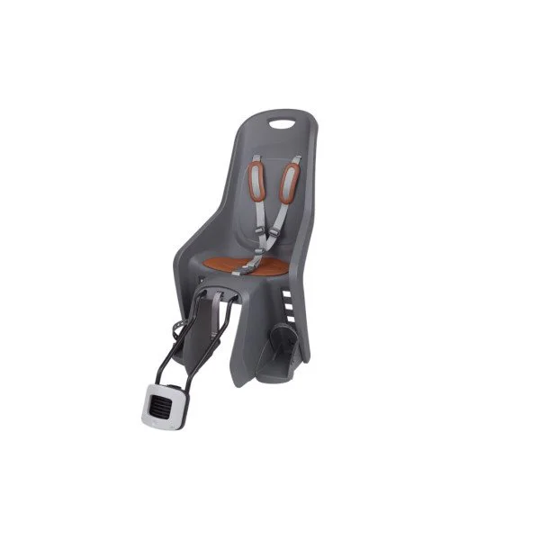 Polisport Bubbly Maxi Plus FF 29" vaikiška kėdutė dviračiui | ant rėmo / anglies pilka-ruda