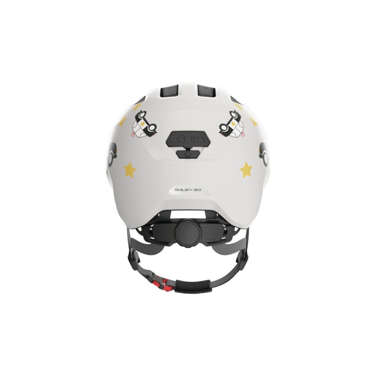 ABUS SMILEY 3.0 Grey Police vaikiškas šalmas