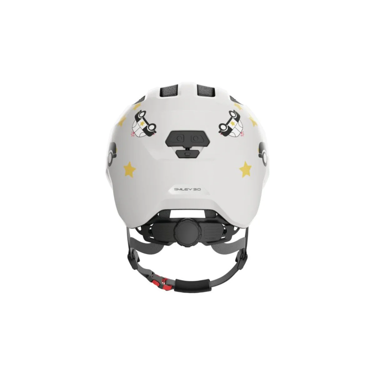 ABUS SMILEY 3.0 Grey Police vaikiškas šalmas