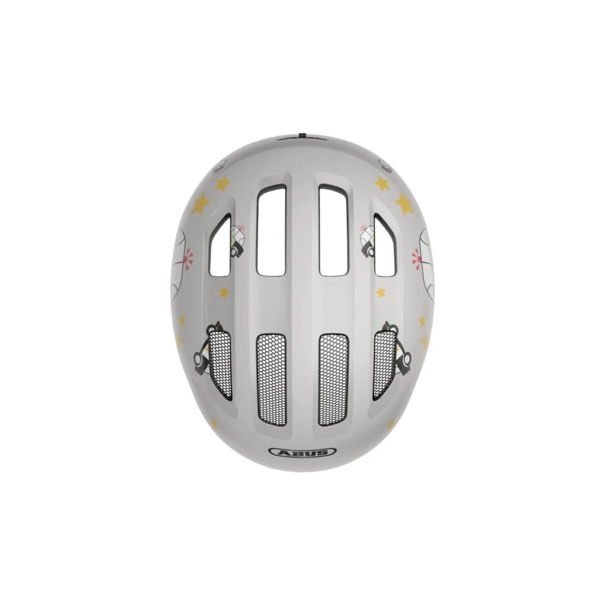ABUS SMILEY 3.0 Grey Police vaikiškas šalmas