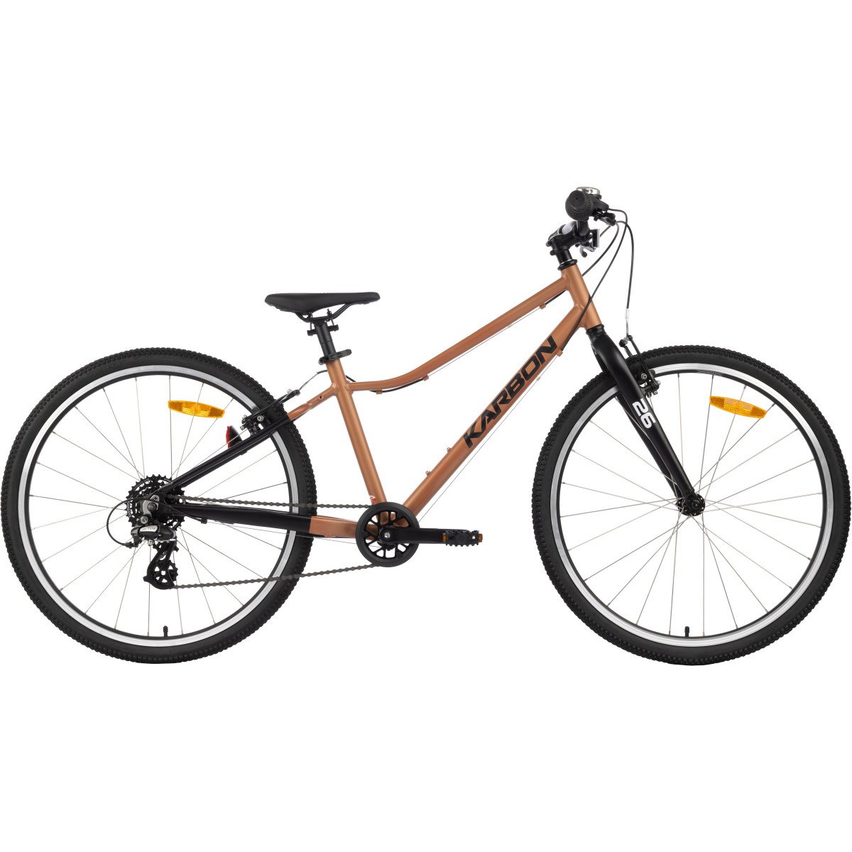 Karbon Superlight Alu 26 copper dviratis
