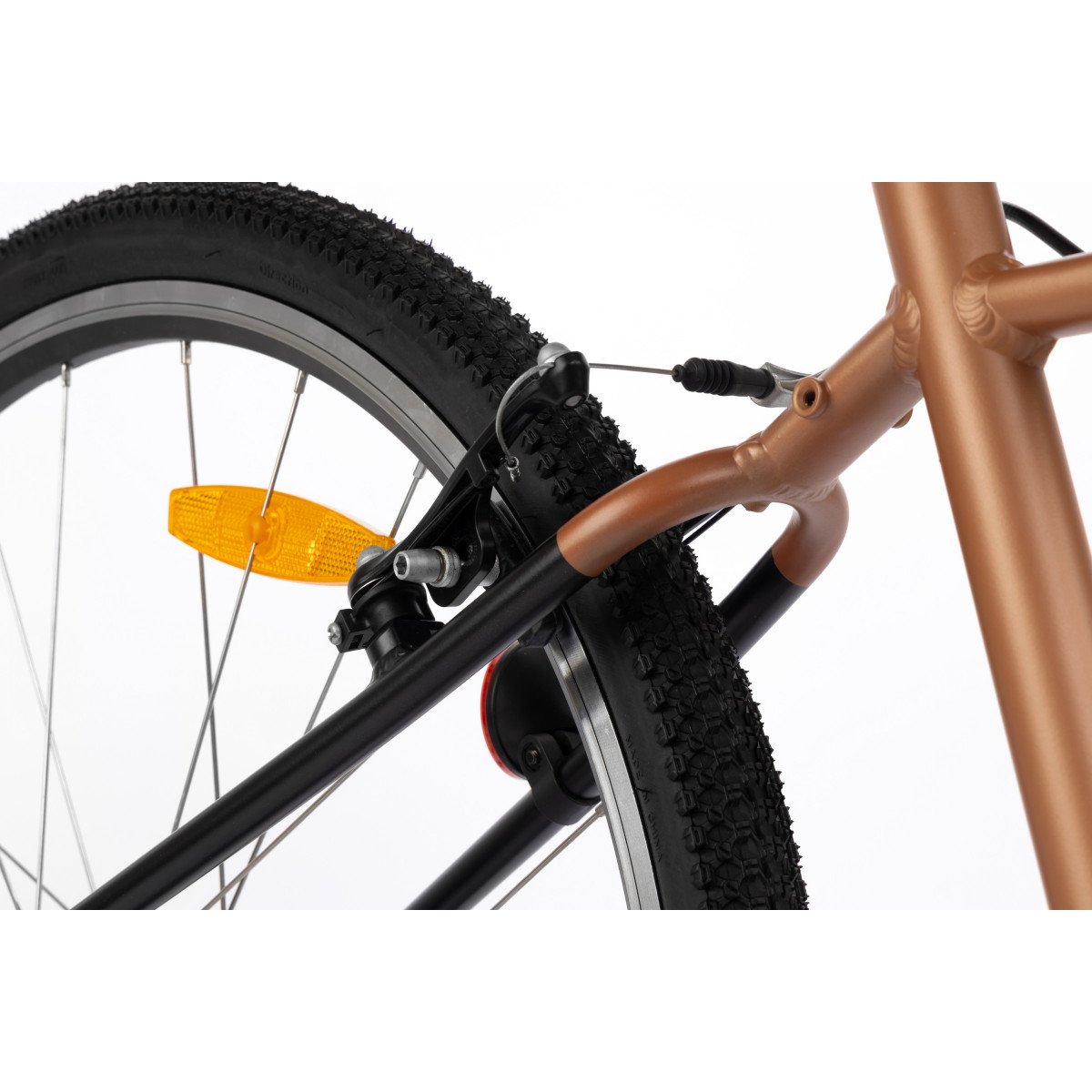 Karbon Superlight Alu 26 copper dviratis
